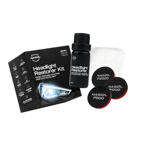 Nasiol Headlight Restorer Nano Ceramic Kit